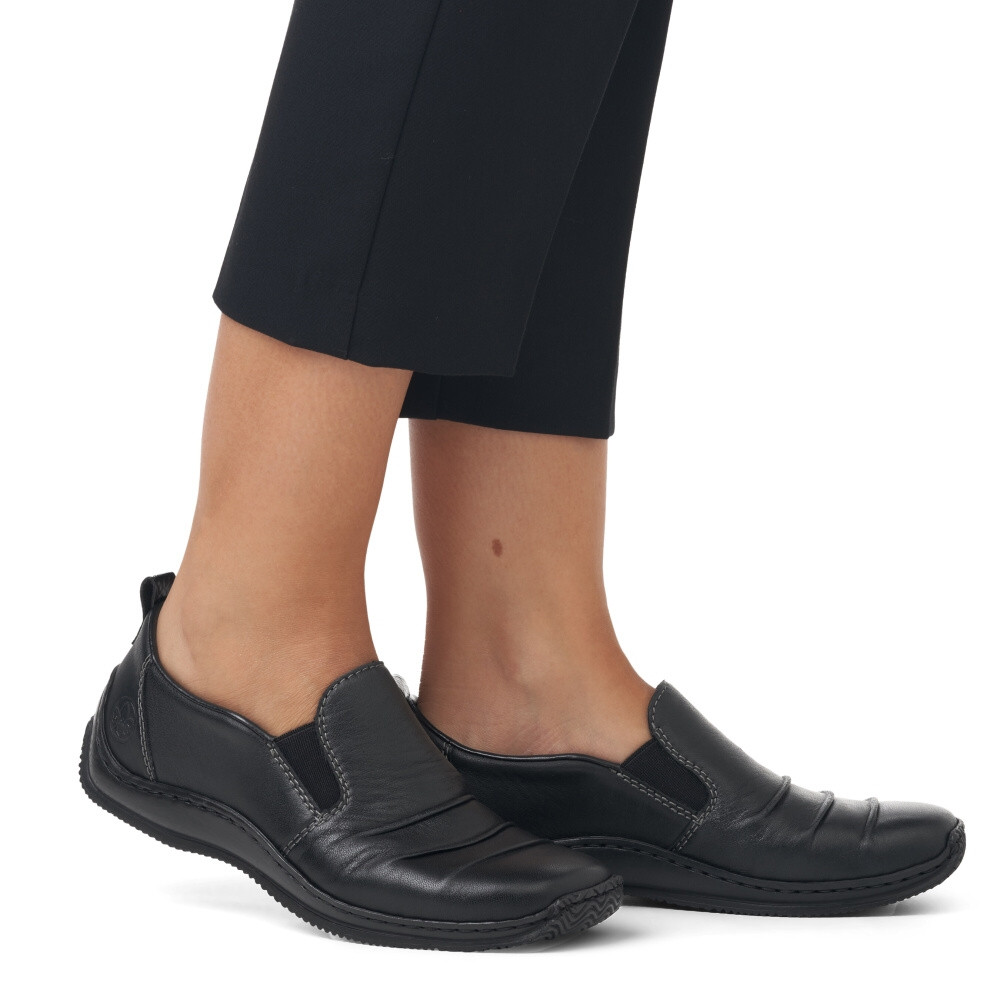 detail Dámské mokasíny RIEKER L1789-00 černá S4