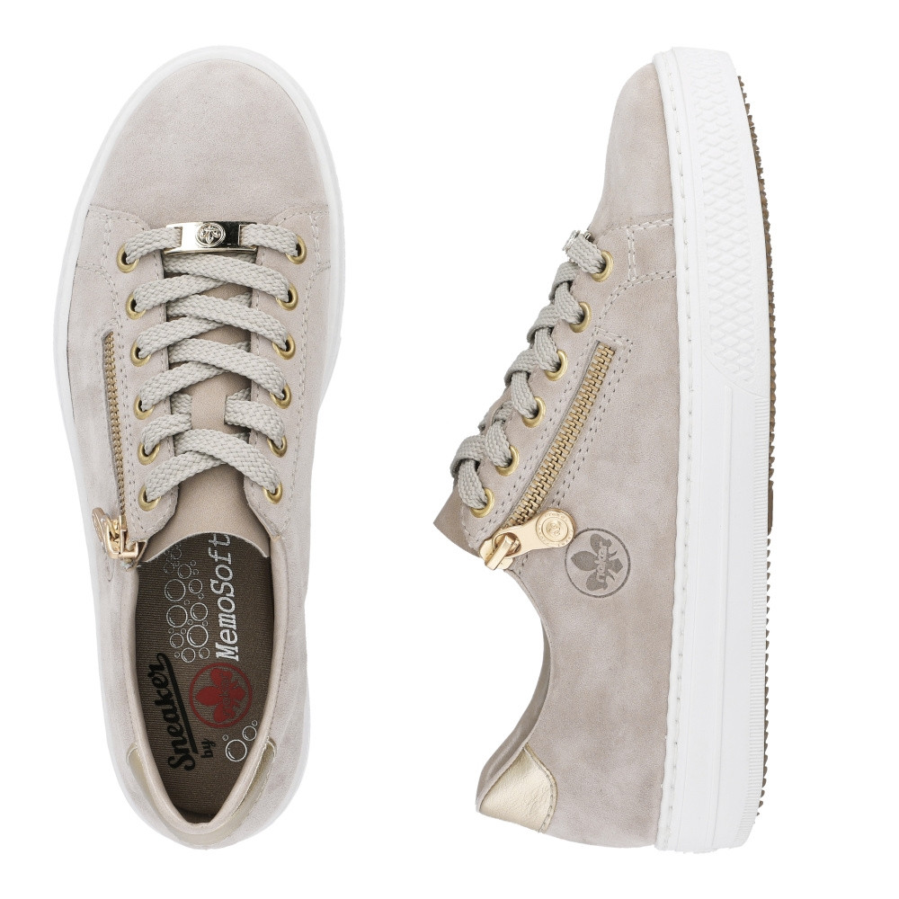 detail Dámské tenisky RIEKER L59L1-60 béžová S5