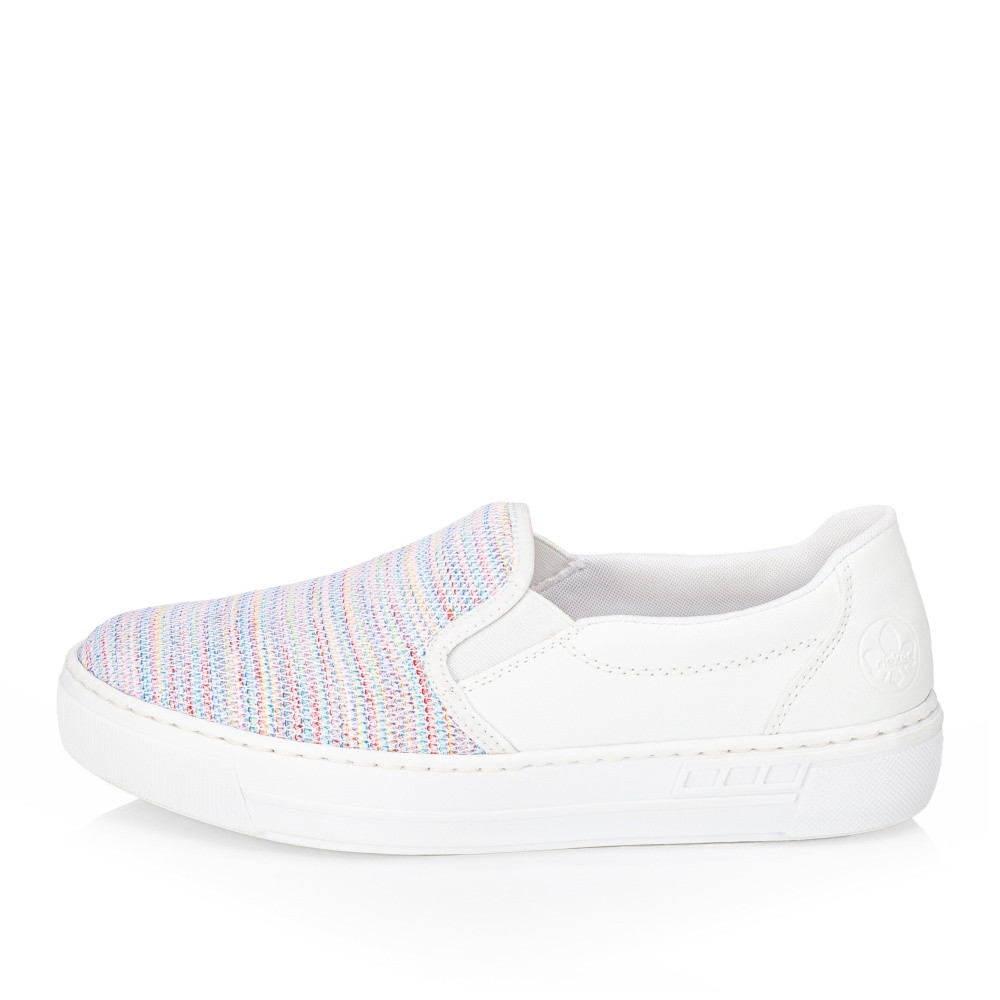 detail Dámské mokasíny RIEKER L8854-90 bílá S4