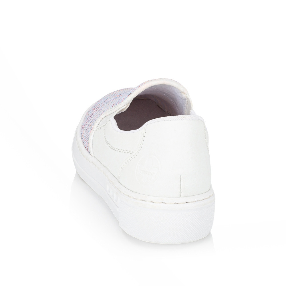 detail Dámské mokasíny RIEKER L8854-90 bílá S4