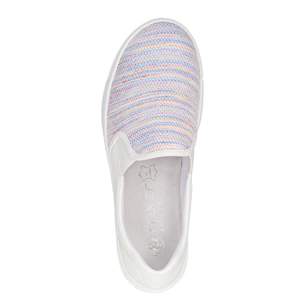 detail Dámské mokasíny RIEKER L8854-90 bílá S4