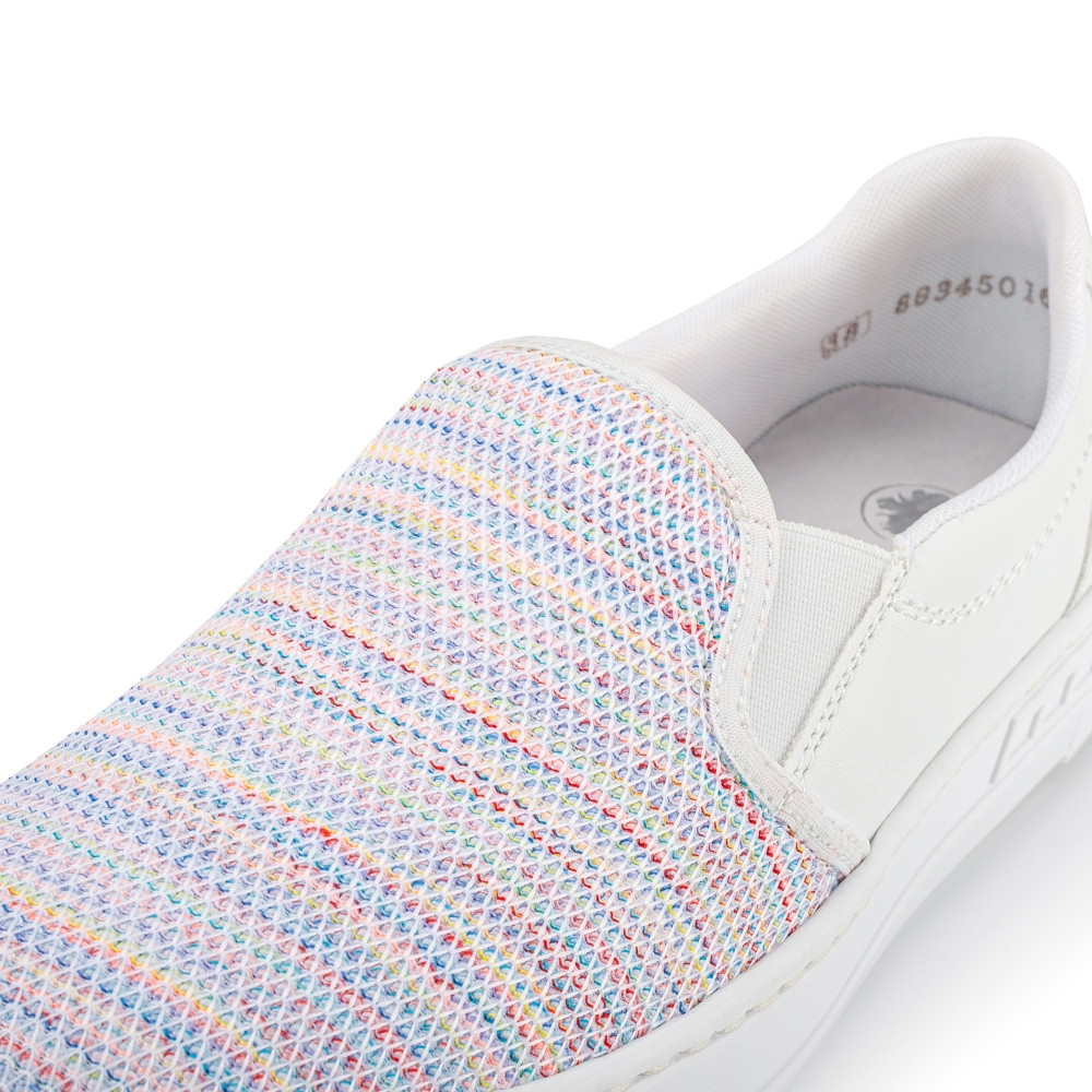 detail Dámské mokasíny RIEKER L8854-90 bílá S4