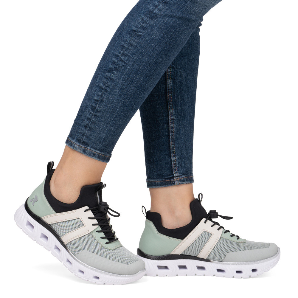 detail Dámské tenisky RIEKER M6061-52 zelená S5