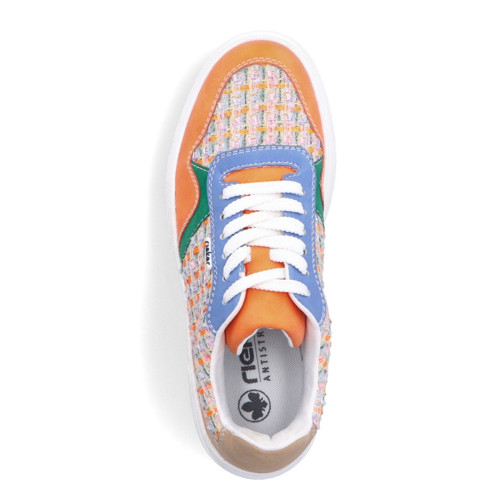 detail Dámské tenisky RIEKER M7812-91 oranžová S4