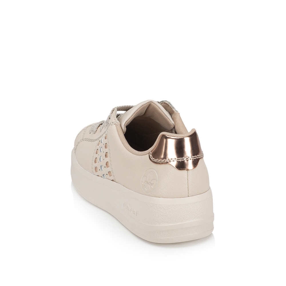 detail Dámské tenisky RIEKER M8400-60 béžová S4