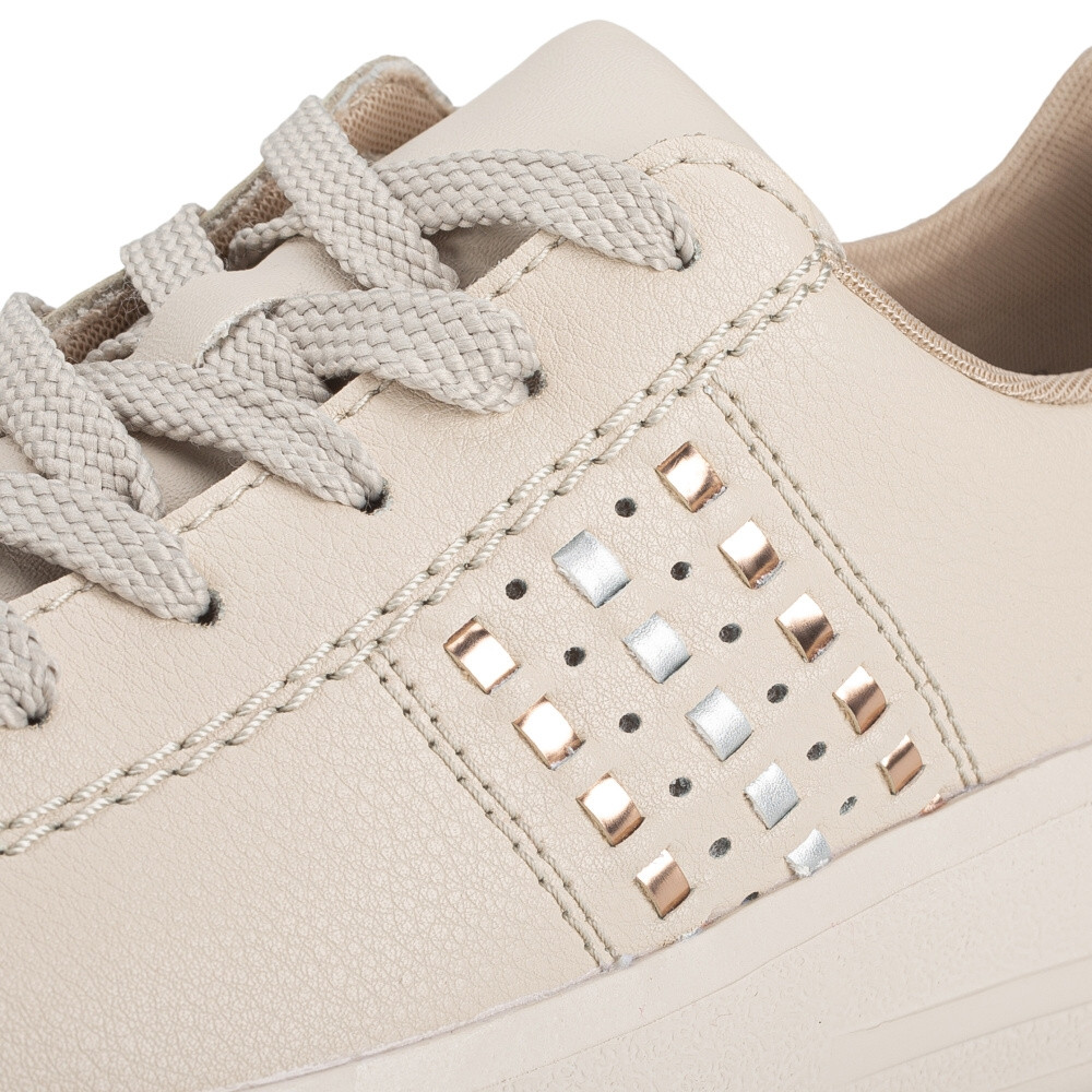 detail Dámské tenisky RIEKER M8400-60 béžová S4