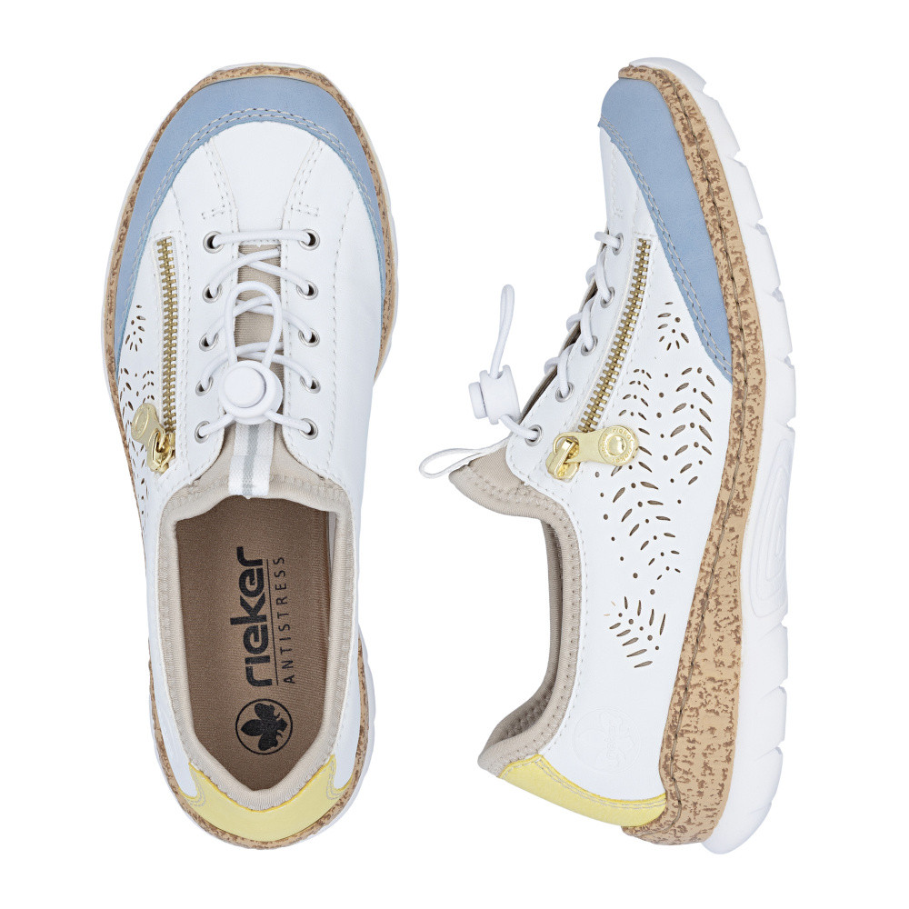 detail Dámské polobotky RIEKER N42K6-80 bílá S6