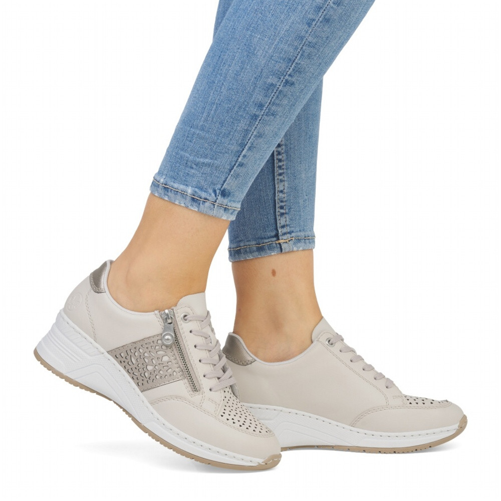 detail Dámské tenisky RIEKER N4344-60 béžová S5