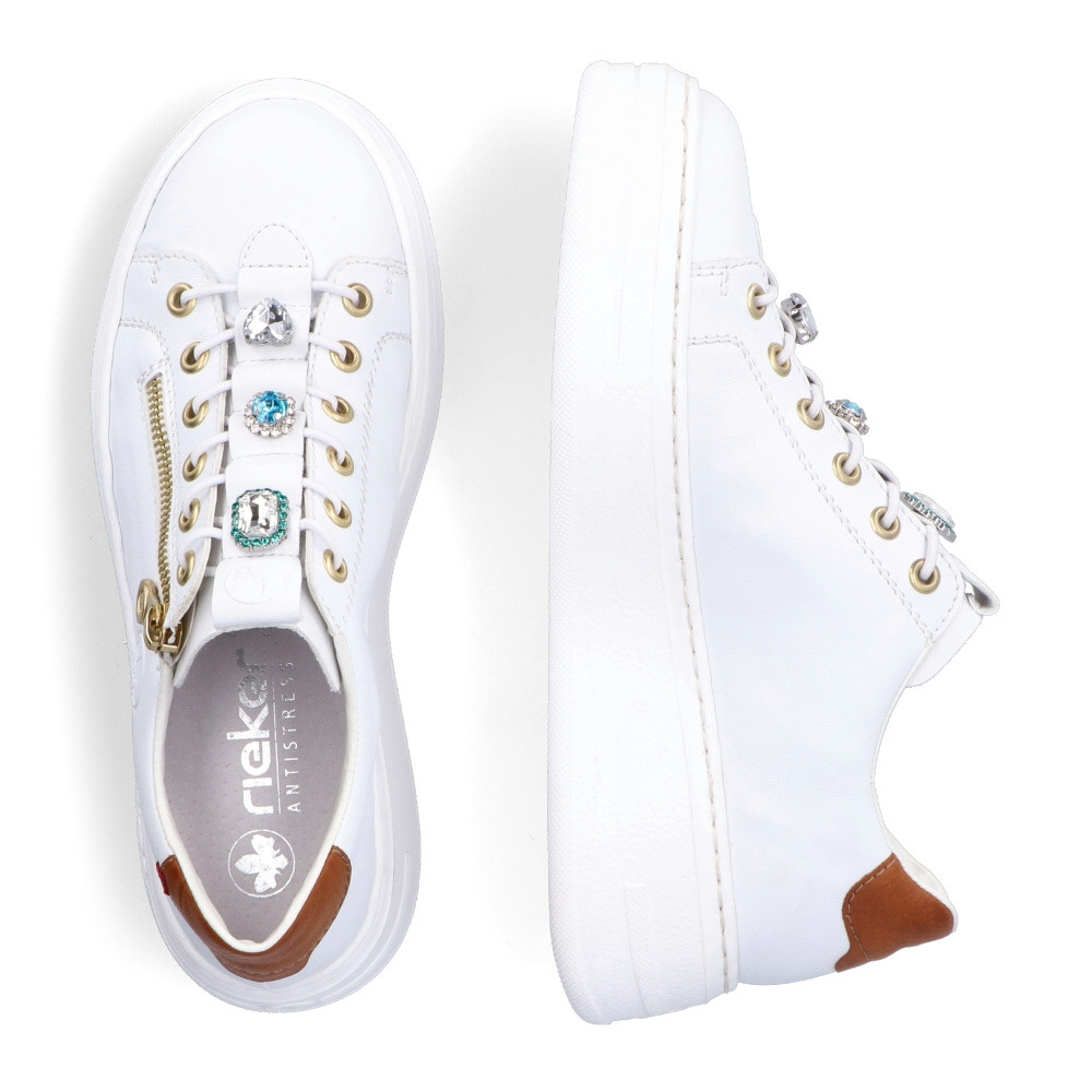 detail Dámske tenisky RIEKER N5452-80 biela S4