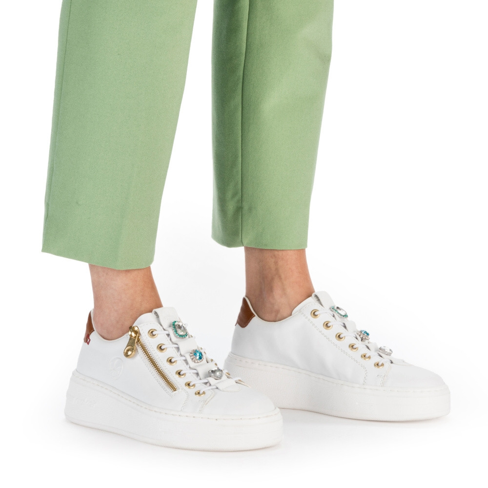 detail Dámske tenisky RIEKER N5452-80 biela S4