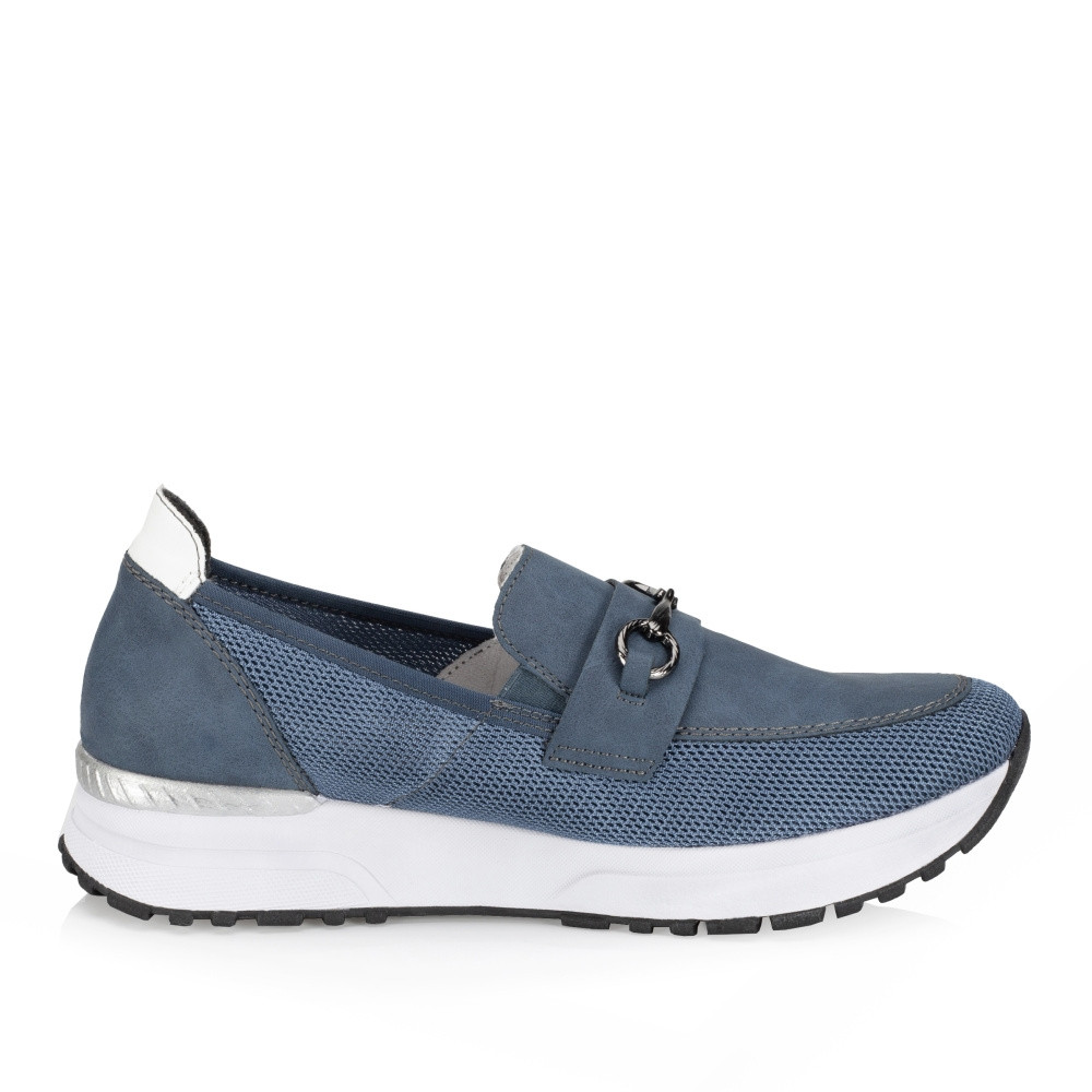 detail Dámske mokasíny RIEKER N7455-14 modrá S4