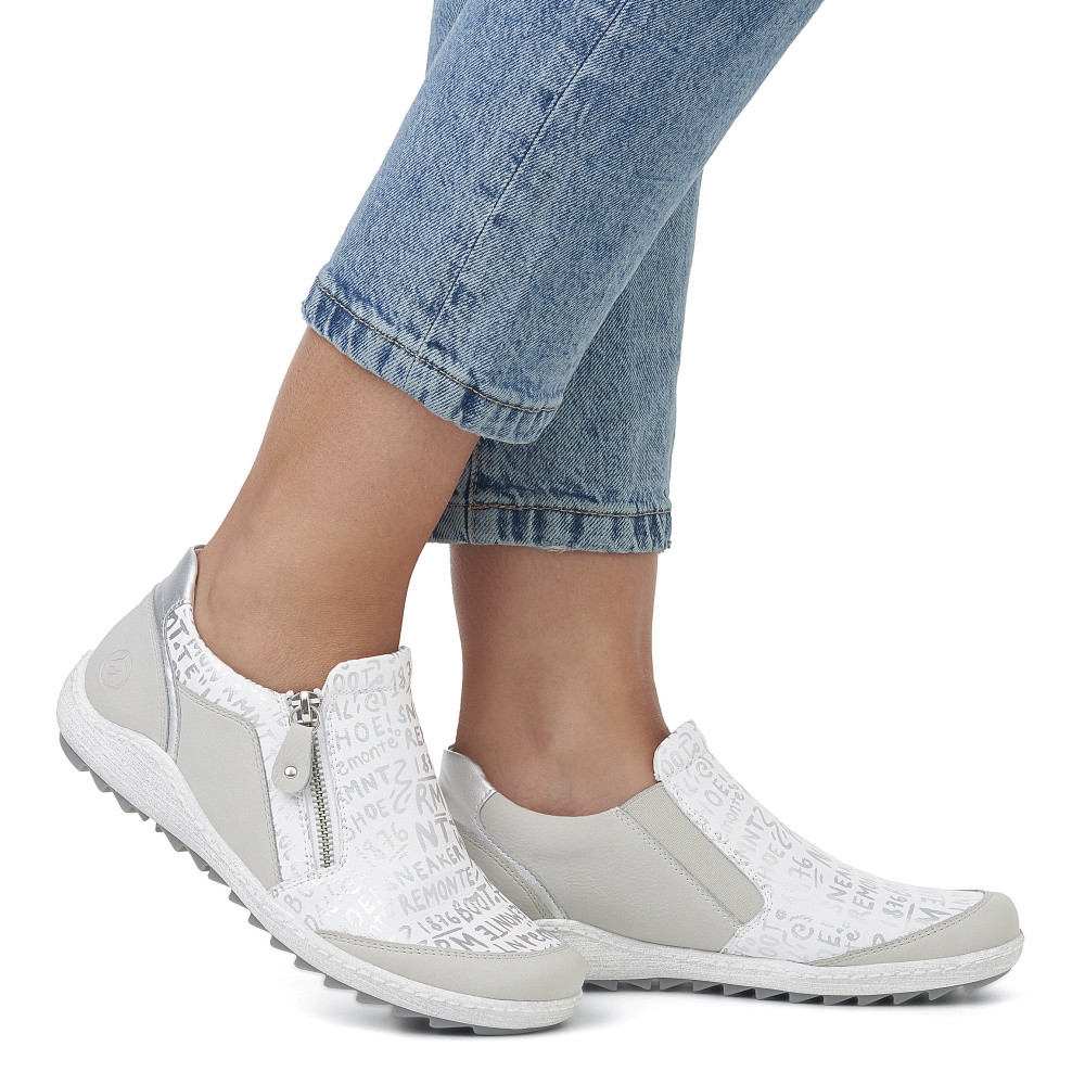 detail Dámské polobotky REMONTE R1428-80 bílá S4