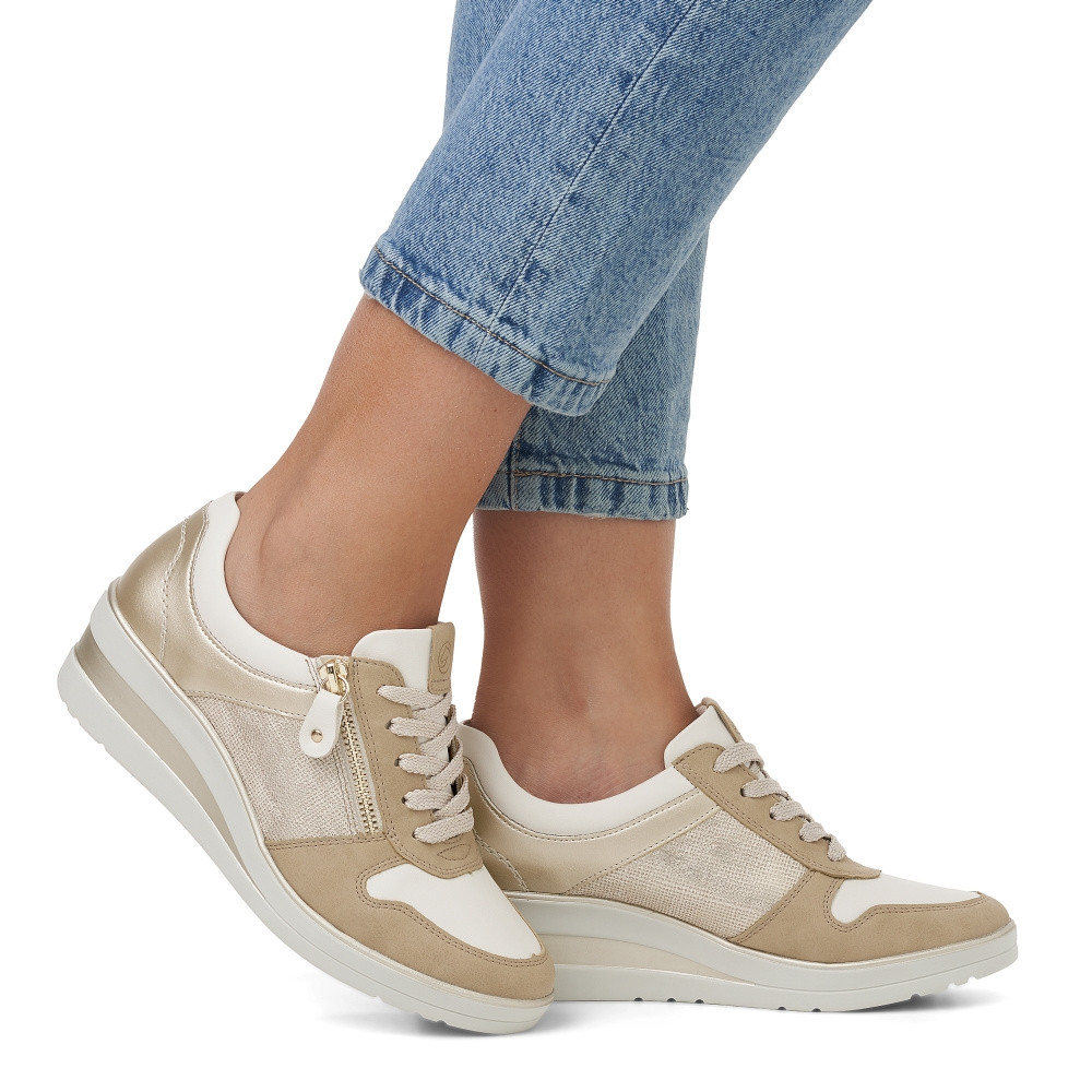 detail Dámské tenisky REMONTE R7213-62 béžová S4