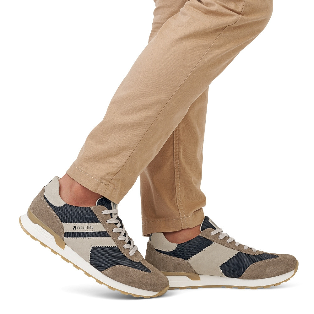 detail Pánské tenisky RIEKER REVOLUTION U0301-64 béžová S4