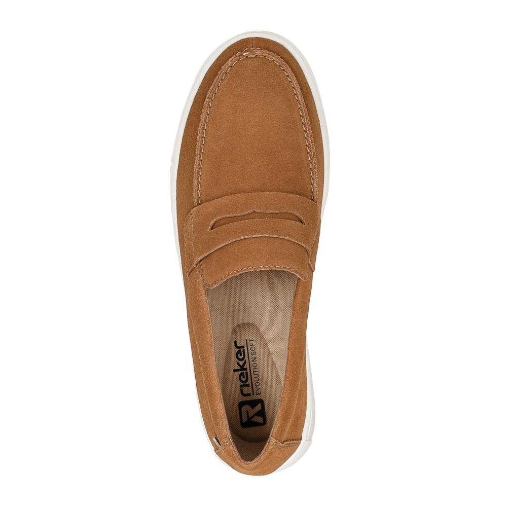 detail Pánské mokasíny RIEKER U0703-22 hnědá S4