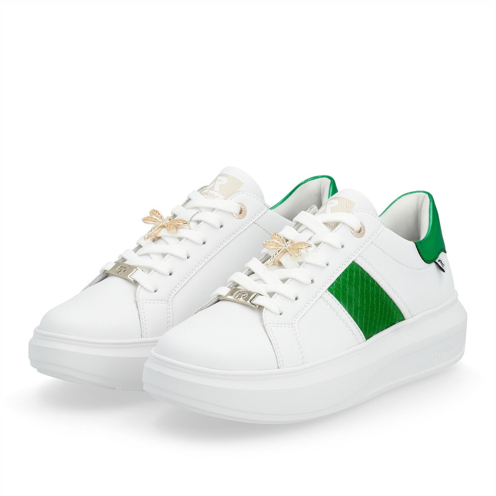 detail Dámské tenisky RIEKER W1202-81 bílá S4