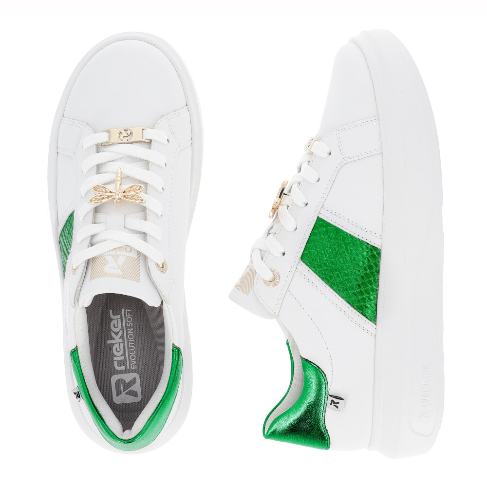 detail Dámské tenisky RIEKER W1202-81 bílá S4