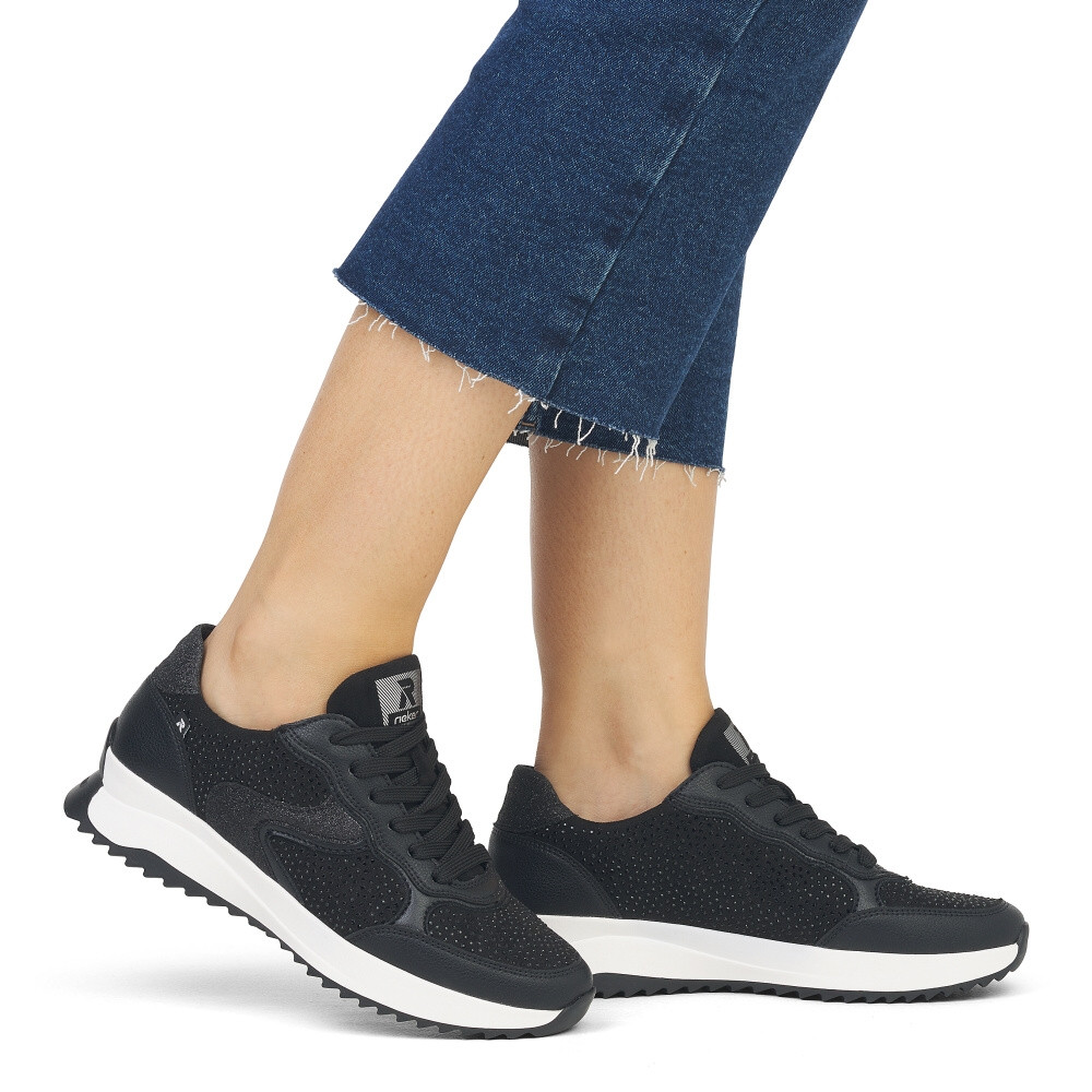 detail Dámské tenisky RIEKER REVOLUTION W1304-00 černá S4