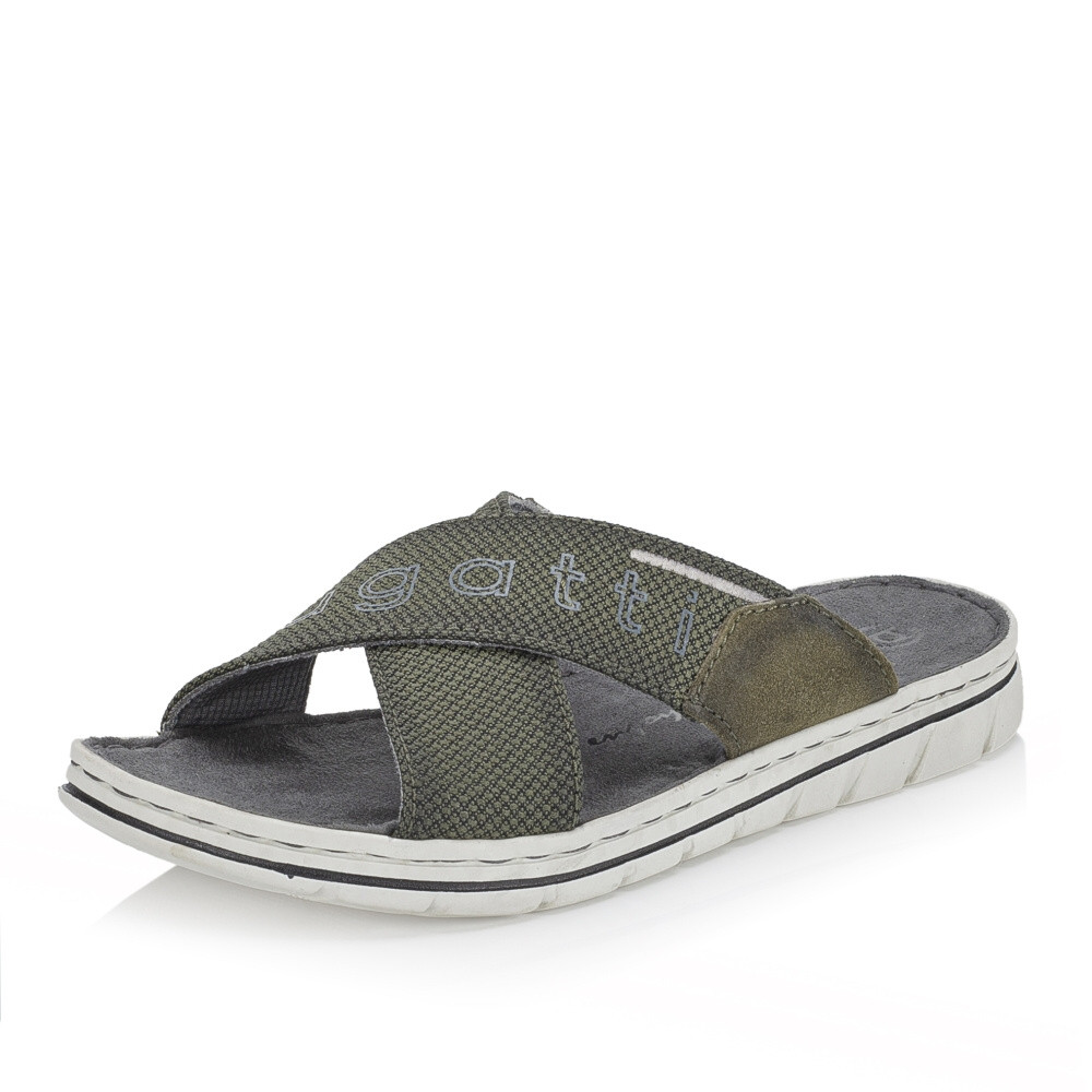 detail Pánské nazouváky BUGATTI AEV80-7100 zelená S4