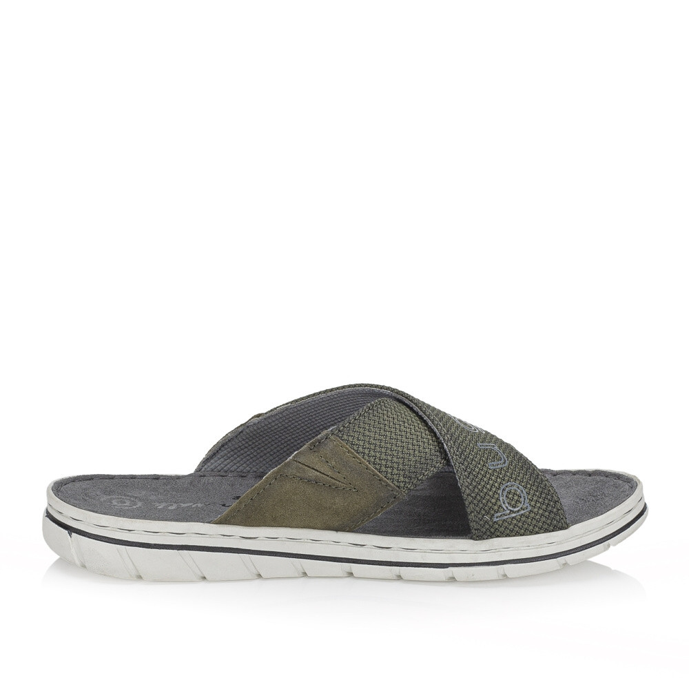 detail Pánské nazouváky BUGATTI AEV80-7100 zelená S4