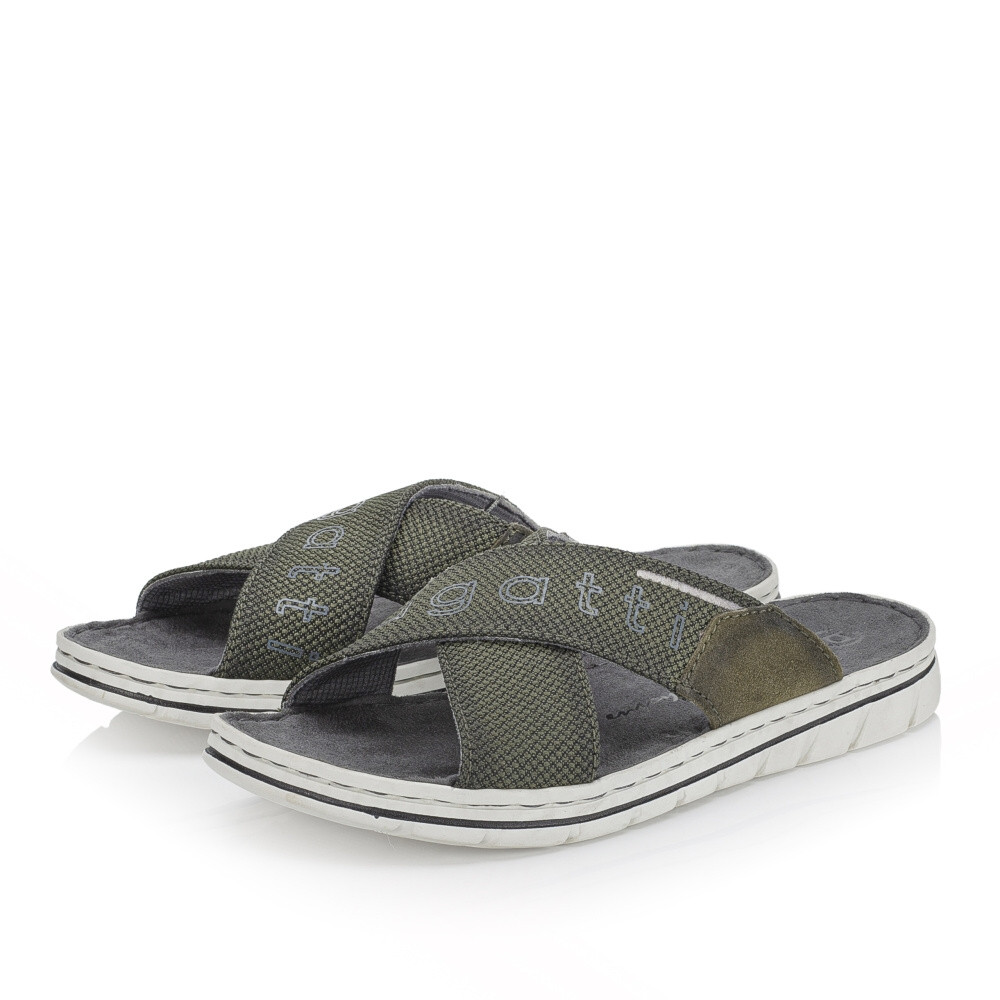 detail Pánské nazouváky BUGATTI AEV80-7100 zelená S4