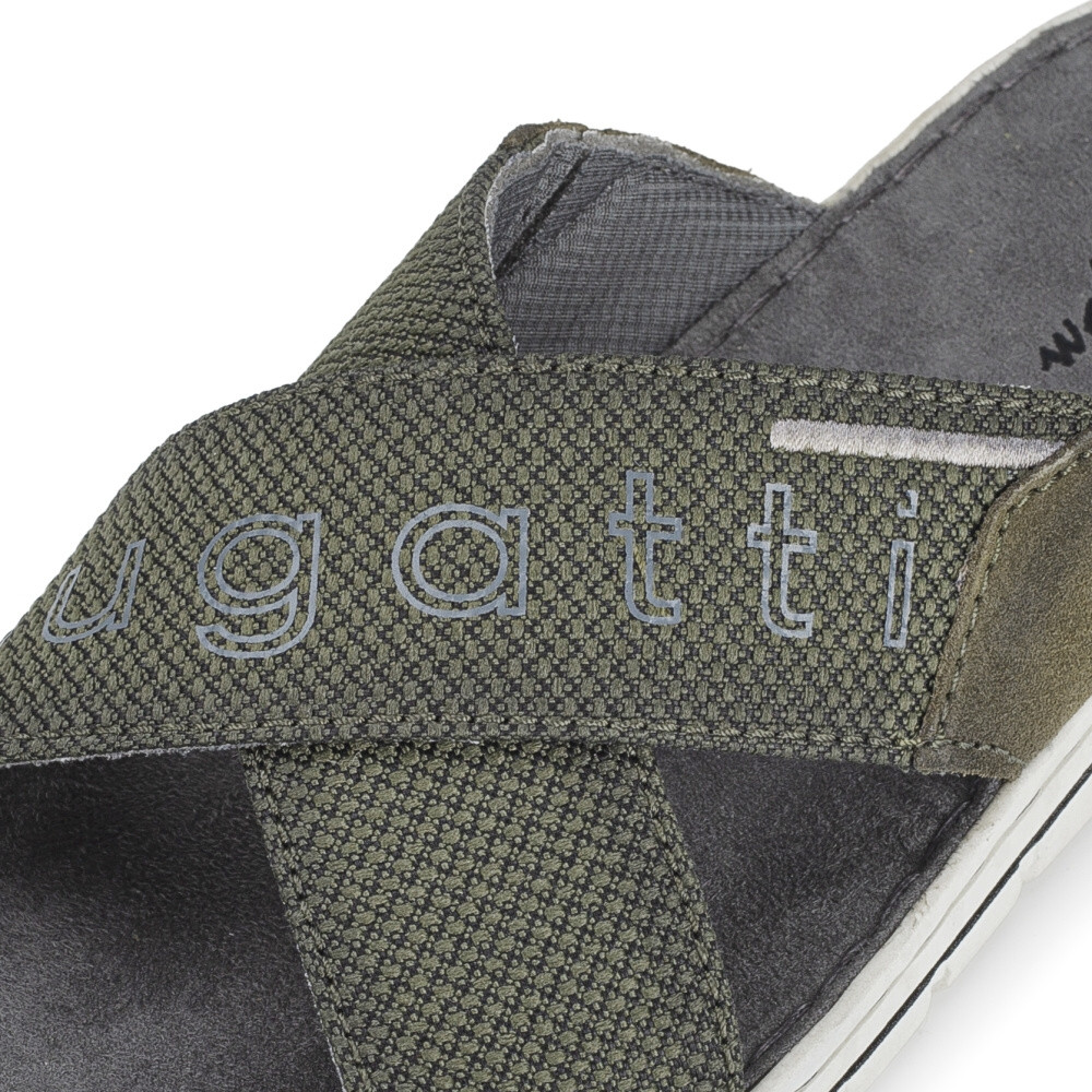 detail Pánské nazouváky BUGATTI AEV80-7100 zelená S4