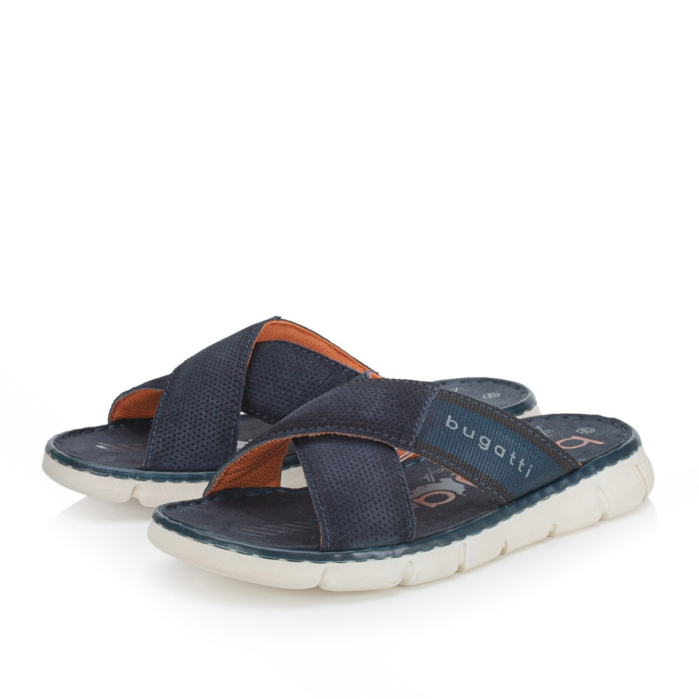 detail Pánské nazouváky BUGATTI AK083-4100 modrá S4