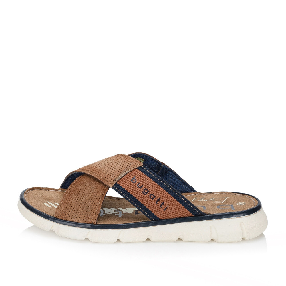 detail Pánské nazouváky BUGATTI AK083-6300 hnědá S4