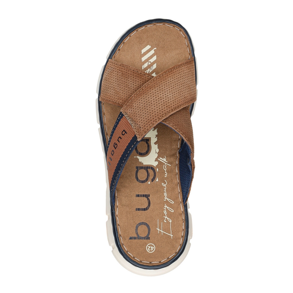 detail Pánské nazouváky BUGATTI AK083-6300 hnědá S4