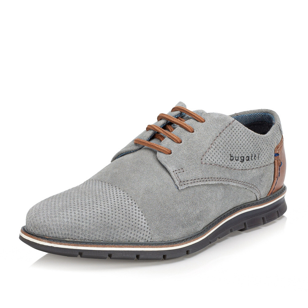 detail Pánské polobotky BUGATTI 9711K-1500 šedá S5