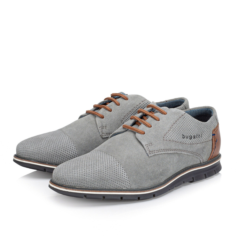 detail Pánské polobotky BUGATTI 9711K-1500 šedá S5