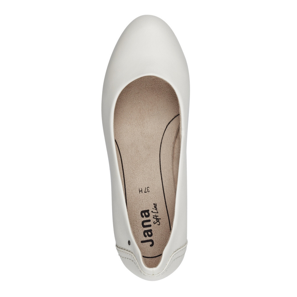 detail Dámské lodičky JANA 22376-42-100 bílá S4