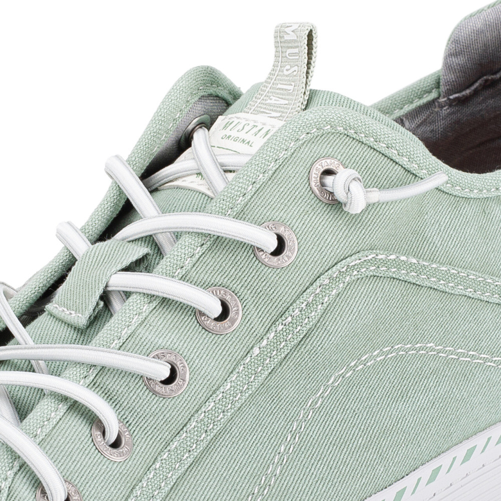 detail Dámské tenisky MUSTANG 1376308-750 zelená S5