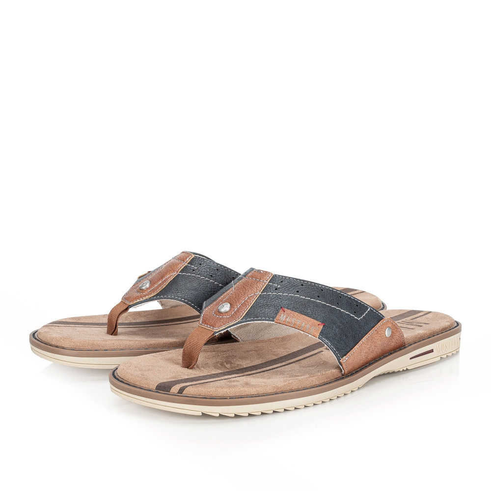 detail Pánské žabky MUSTANG 4152708-820 modrá S5