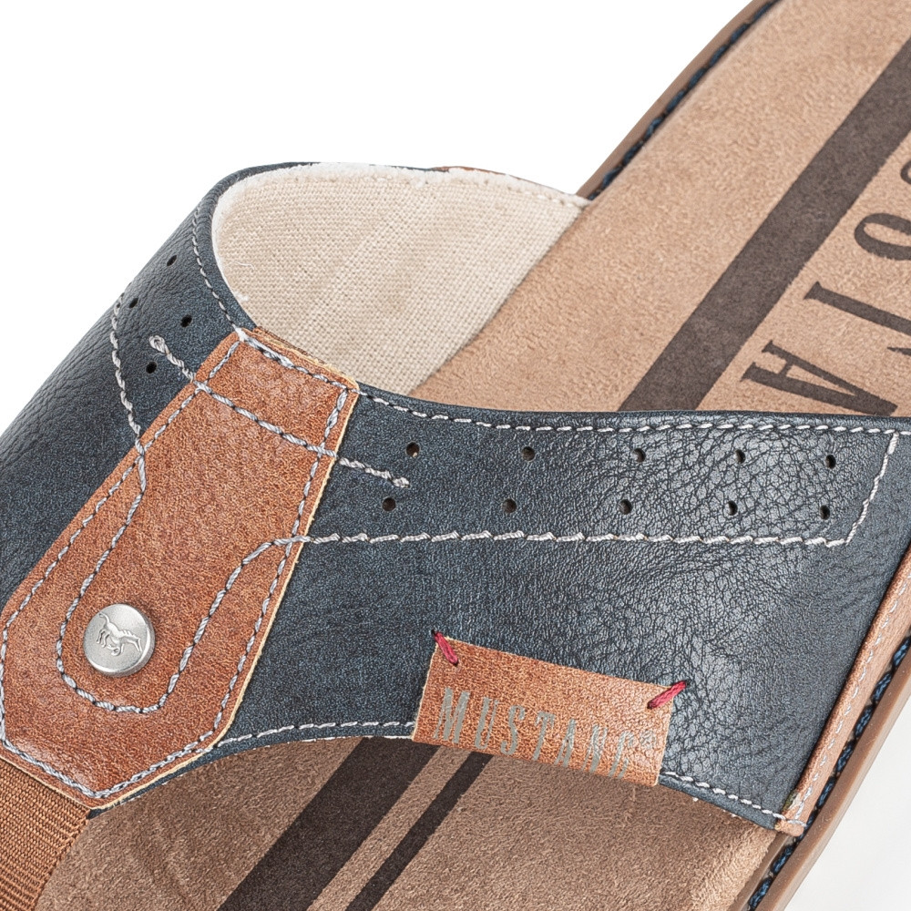 detail Pánské žabky MUSTANG 4152708-820 modrá S5