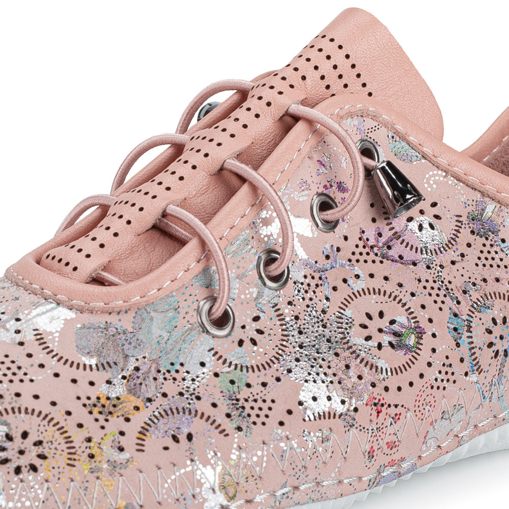 detail Dámské polobotky IBERIUS 032-654-5 růžová S4