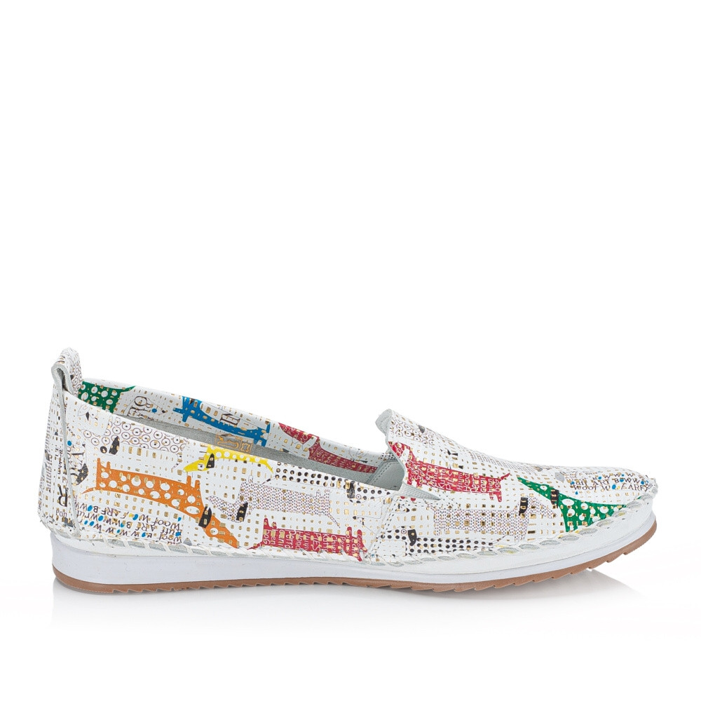 detail Dámské mokasíny IBERIUS G674-2268 28 GU PH bílá S4