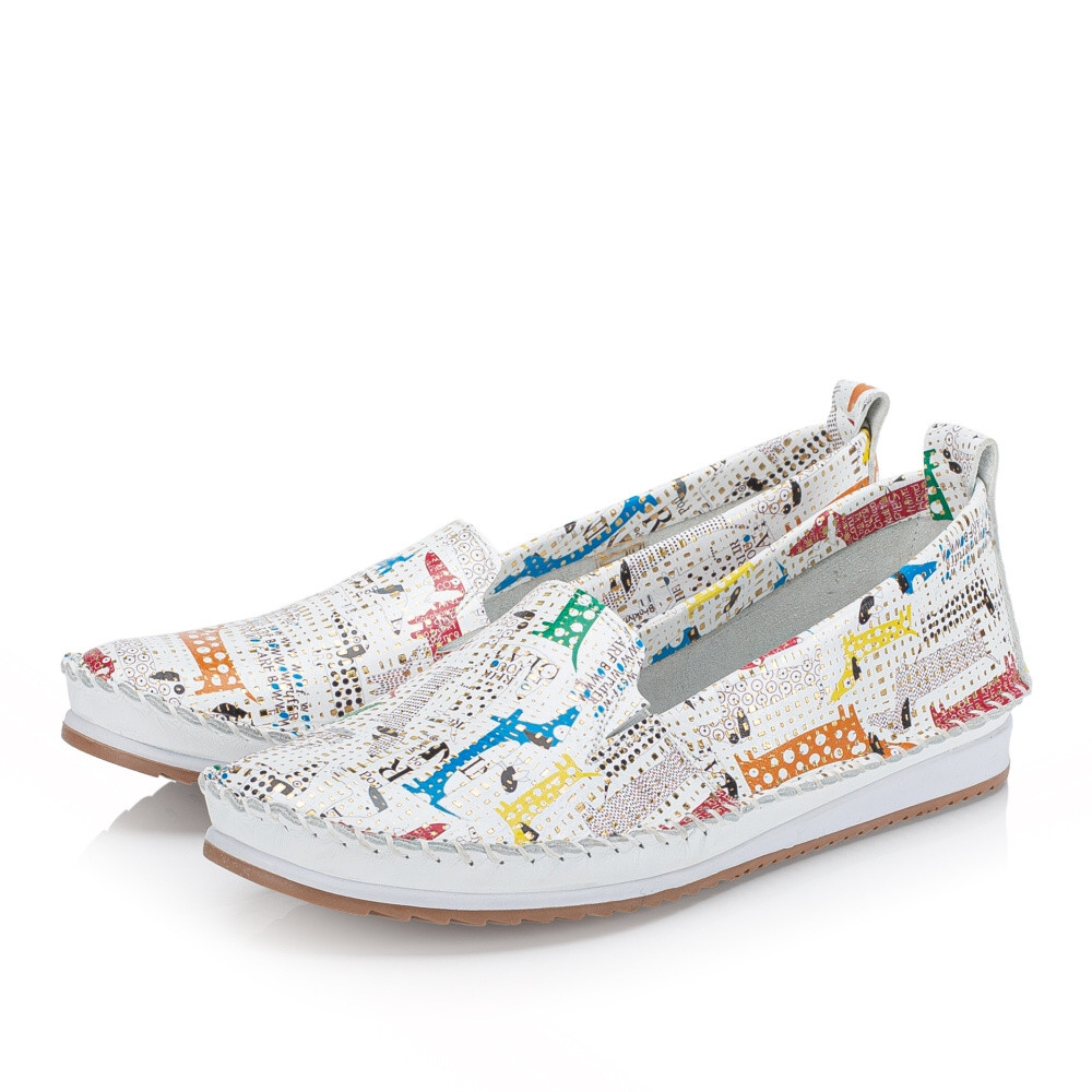 detail Dámské mokasíny IBERIUS G674-2268 28 GU PH bílá S4