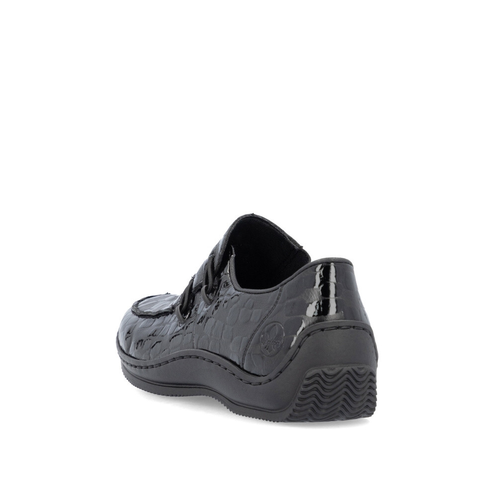 detail Dámske mokasíny RIEKER L1751-02 čierna W4