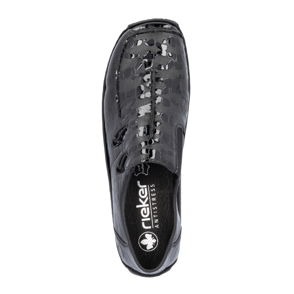 detail Dámske mokasíny RIEKER L1751-02 čierna W4