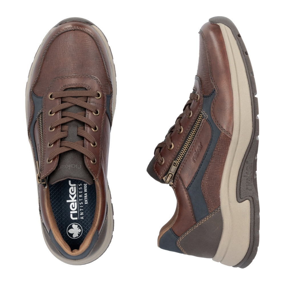 detail Pánské polobotky RIEKER 11001-25 hnědá W4