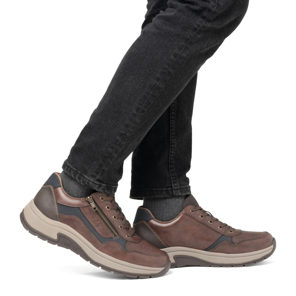 detail Pánské polobotky RIEKER 11001-25 hnědá W4