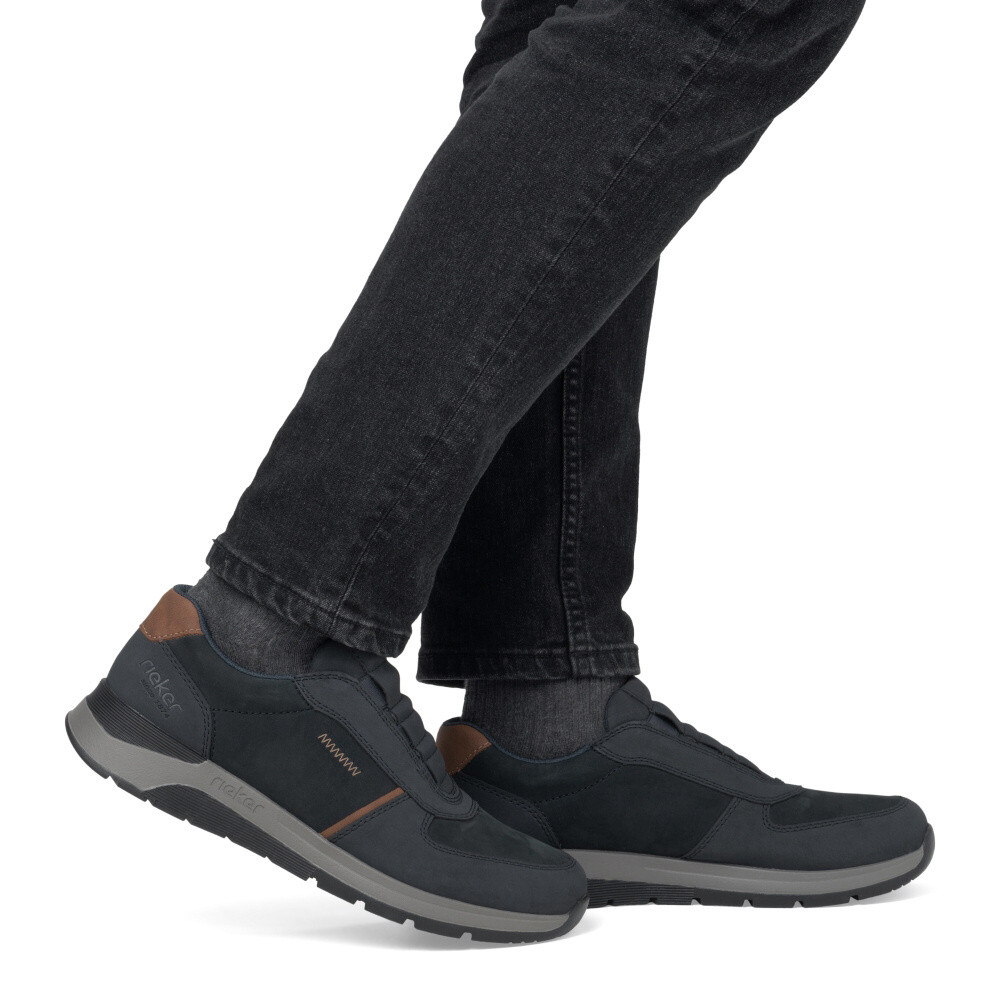 detail Pánské mokasíny RIEKER 39652-14 modrá W5