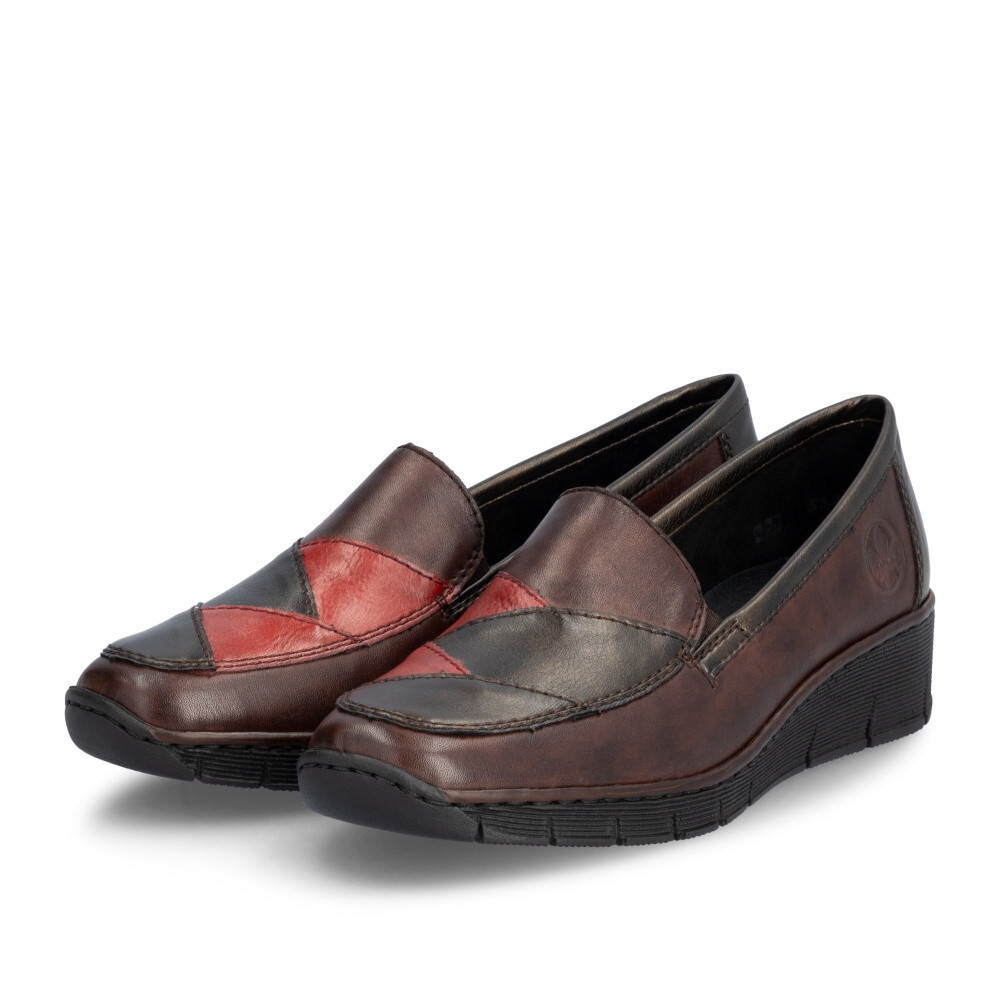 detail Dámské mokasíny RIEKER 53785-25 hnědá W4