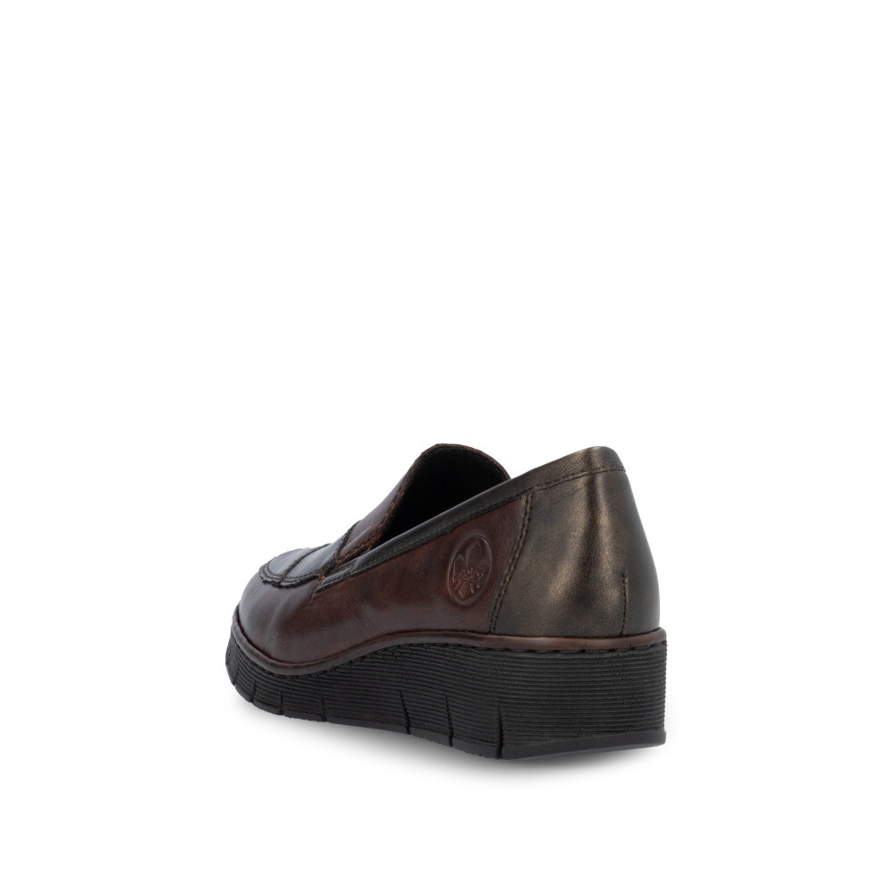 detail Dámské mokasíny RIEKER 53785-25 hnědá W4