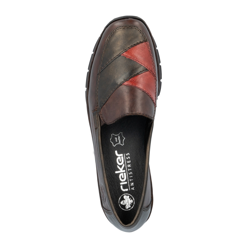 detail Dámské mokasíny RIEKER 53785-25 hnědá W4