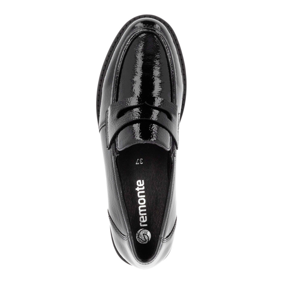 detail Dámské mokasíny REMONTE D8602-00 černá W4