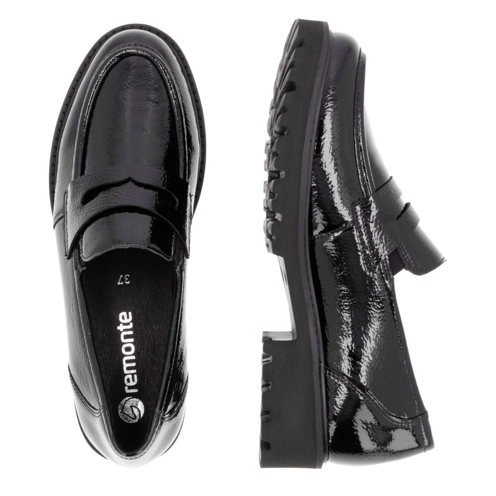 detail Dámské mokasíny REMONTE D8602-00 černá W4