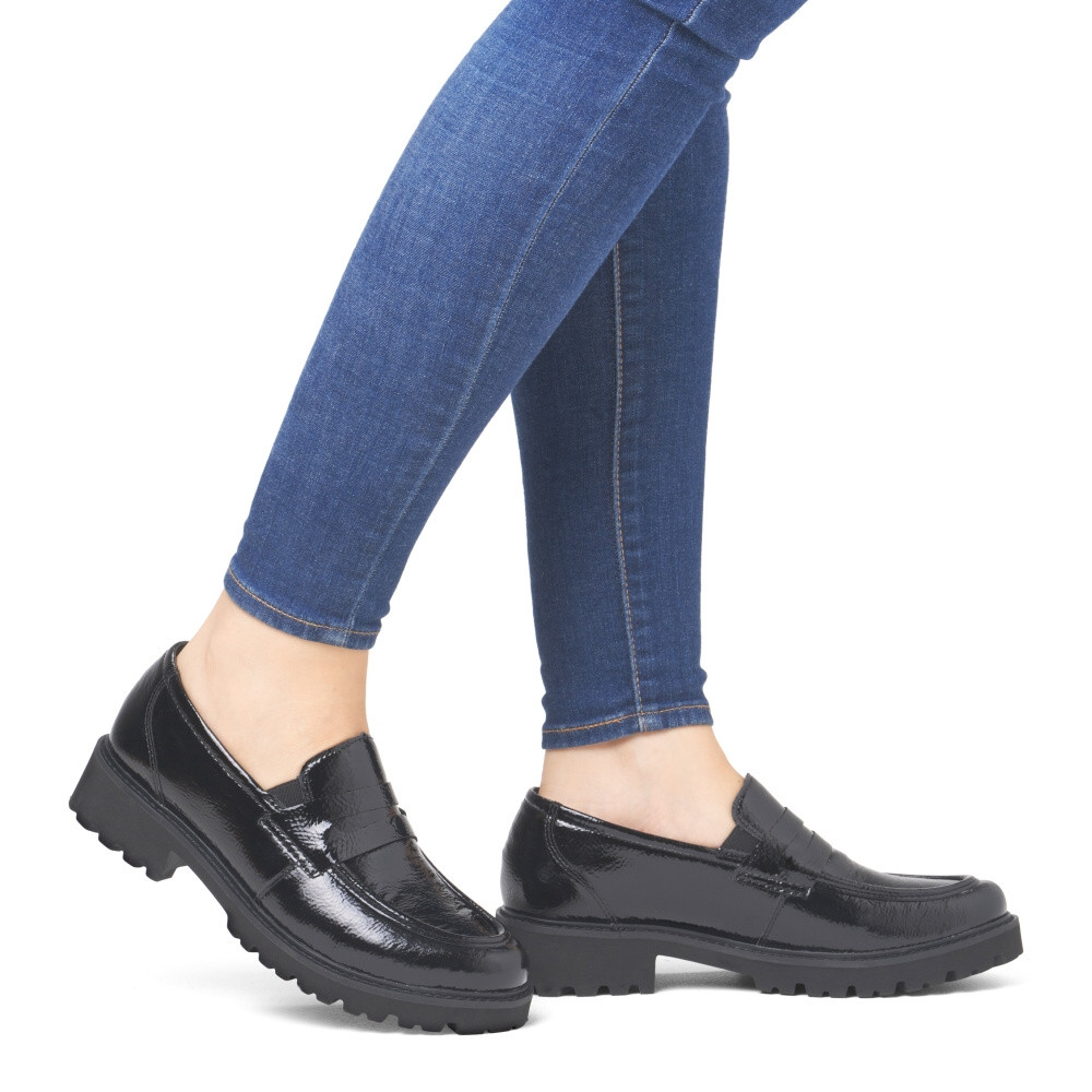 detail Dámské mokasíny REMONTE D8602-00 černá W4