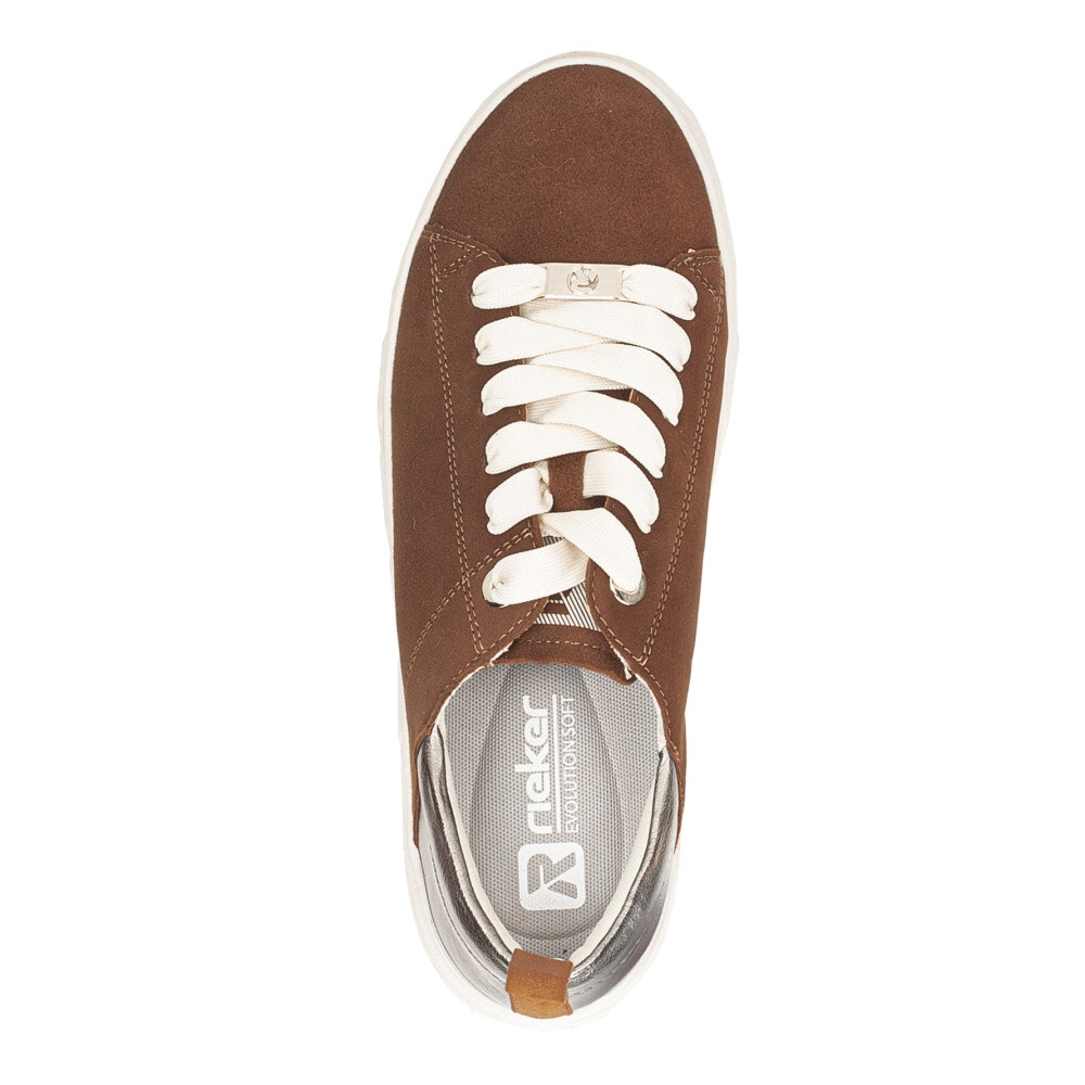 detail Dámské tenisky RIEKER REVOLUTION W0502-24 hnědá W4